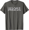 Mama Cow Farm Mom Mama Cow Family Barnyard Mom Mama Cow Mom Farm Animal Mama Kids Mother's Day Family T-Shirt - Asphalt Grey