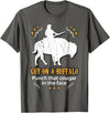 Guy on a Buffalo ~ Punch that Cougar in the Face T-Shirt - Asphalt Grey