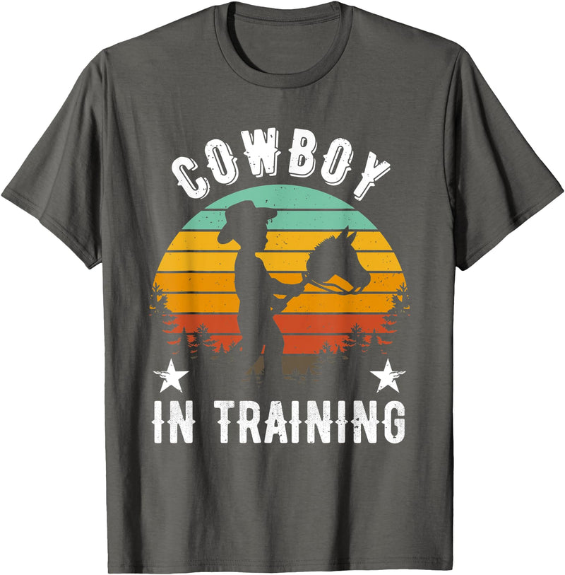 Cowboy In Training - Future Cowboy Gift Cowboy In Training – Future Badass Cowboy Professional T-Shirt - Asphalt Grey