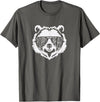 poppy Bear Family Apparel Poppy Bear Face with Sunglasses T-Shirt - Asphalt Grey