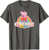 Peppa Pig Oh Yeah! Rainbow Daisy Queen T-Shirt - Asphalt Grey
