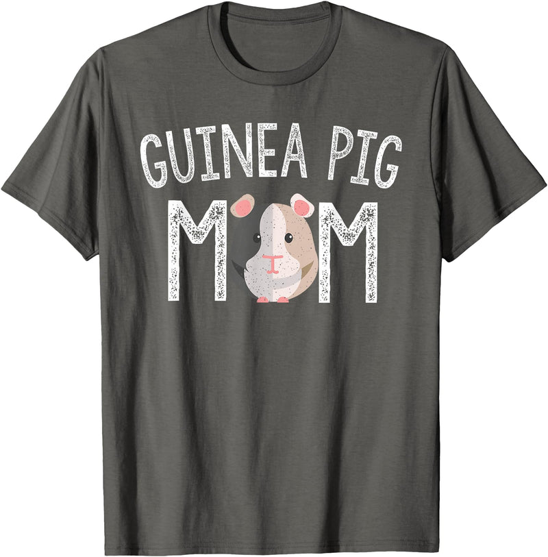 Guinea Pig Mom Gifts Guinea Pig Mom Guinea Pig Lover Gifts Mama Mother T-Shirt - Asphalt Grey