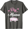 Funny Pig Lover Piggy Squad Gift For Women Pig Mama Funny Pig Mom Gift For Women Piggy Squad T-Shirt - Asphalt Grey