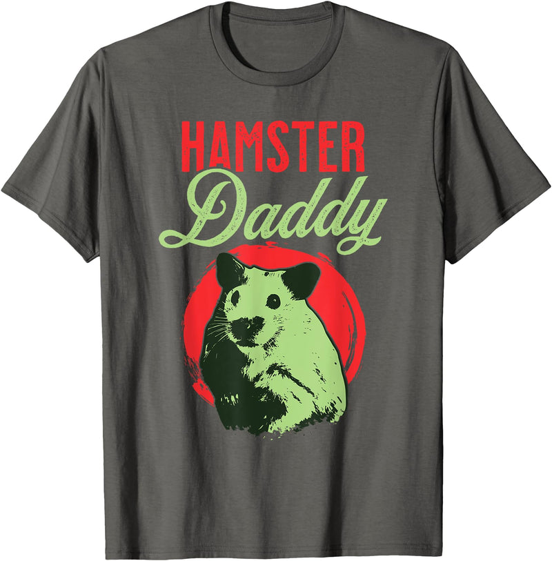 Hamster Daddy Father - Dad Hamster T-Shirt - Asphalt Grey