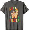Funny Sloth And Llama Let's Fiesta Cinco De Mayo Sloth And Llama Let's Fiesta Cinco De Mayo Mexican Party T-Shirt - Asphalt Grey