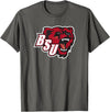 Bridgewater State University Gear - Steve State Bridgewater State University BSU Bears Logo T-Shirt - Asphalt Grey