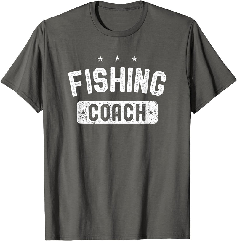 Fishing Coach Clothing Fishing Coach Vintage Fishing T-Shirt - Asphalt Grey