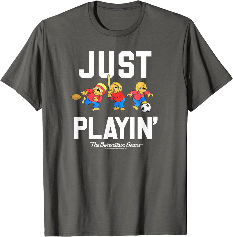 The Berenstain Bears The Berenstain Bears Just Playin T-Shirt - Asphalt Grey