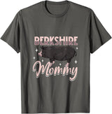 Creative Berkshire Pig designs Berkshire Pig Mommy T-Shirt - Asphalt Grey