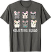 Funny Hamster Shirt Hamsters Squad Girls Boys Hamster Lover T-Shirt - Asphalt Grey