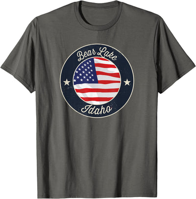 Bear Lake - Patriotic Idaho Souvenir T-Shirt