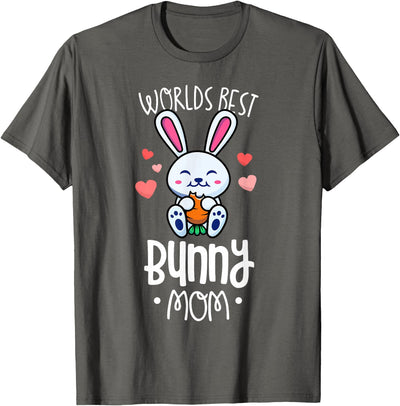 Bunny Hugging Carrot World's Best Bunny Mom T-Shirt