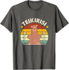Teikirisi Take It Easy Funny Spanish Llama Latina Yoga T-Shirt - Asphalt Grey
