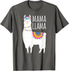 Mama Llama Lover Gifts by Memme Mama Llama Shirt for Women T-Shirt - Asphalt Grey