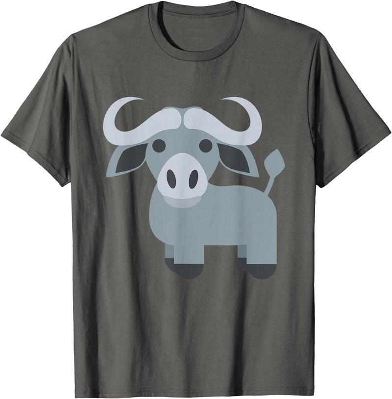 Funny Easy Lazy Last Minute Costumes Water Buffalo Costume T-Shirt - Asphalt Grey