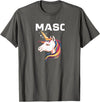 Mens Bear Gay Masc Man LGBTQ Bear Cub Masculine Mens Gay Unicorn Gay Masc Man Bear Cub Masculine Gay Pride T-Shirt - Asphalt Grey