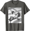 Hamster Gym Weight Lifting Meme T-Shirt - Asphalt Grey
