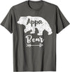 Mens Funny Appa Bear Father's Day Shirt T-Shirt - Asphalt Grey