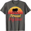 Pig Lover Gifts & Accessories Proud Pig Dad Pig Owner Pig Farmer Pig Father T-Shirt - Asphalt Grey