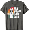 Best Alpaca Dad Accessories Best Alpaca Dad Ever Apparel LLama Lovers Cute Alpacas T-Shirt - Asphalt Grey