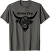 Scottish Highland Scotland gift gifts Scottish highland cattle cow Heilan Coo T-Shirt - Asphalt Grey