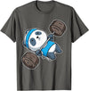 BCC Funny Panda Shirts & Panda Bear Gifts Panda Bear Gym Workout Training Bench Press Weight Lifting T-Shirt - Asphalt Grey