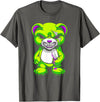 Wowsome! Pastel Goth Teddy Bear Shirt Halloween Bear Horror T-Shirt - Asphalt Grey