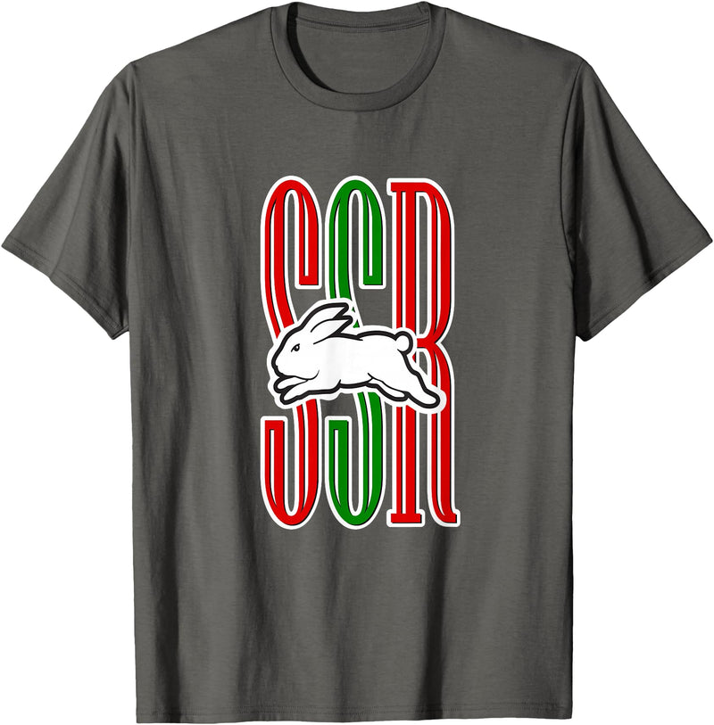 Cute Rabbits Lover Bunny Graphic T-Shirt in Asphalt Grey