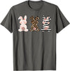 Cute Rabbit Lover Bunny Graphic T-Shirt (Silver Grey) in Asphalt Grey