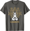 Lama Llamaste Family Summer Sport Yoga Gift Tees Llamaste Yoga Gift For Men Women Kids Lover Llama Yoga T-Shirt - Asphalt Grey