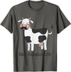 Funny Awesome Cow T-Shirts Nice Moostache - Funny Cow With Mustache T Shirt T-Shirt - Asphalt Grey