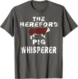 Hereford Hog T-Shirt The Hereford Pig Whisperer Apparel Breeder Men T-Shirt - Asphalt Grey