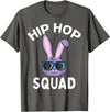Hip Hop Squad Funny Happy Easter Bunny Rabbit Children Boys T-Shirt in Asphalt Grey