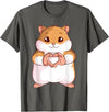 Hamster Lovers Girls Ladies T-Shirt - Asphalt Grey