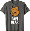 Bear Family Funny Tees Papi Bear Funny Gift T-Shirt Christmas T-Shirt - Asphalt Grey