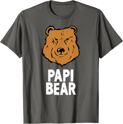 Papi Bear Funny Gift T-Shirt Christmas T-Shirt