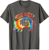 Here Piggy Piggy Design Here Piggy Piggy Funny Pig T-Shirt - Asphalt Grey