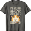 Guinea Pig Quote T-Shirt for Women - Black, Small - Cute Guinea Pig Lover Quote - Unisex, Short Sleeve, Crew Neck, Classic Fit, Imported - Asphalt Grey