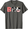 Funny Cow Mom And Dad Birthday Family Tees Brother of The Birthday for Boy Cow Farm Birthday Cow Bro T-Shirt - Asphalt Grey