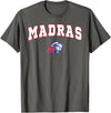 Official High School Fan Gear Madras High School White Buffalo T-Shirt - Asphalt Grey