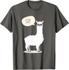 Funny & Cute Llama Gifts by OMG Sup No Drama Llama Alpaca T-Shirt - Asphalt Grey