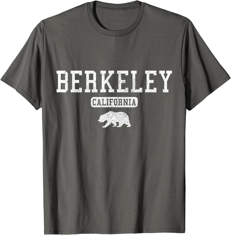 Berkeley California - Apparel & Gifts Berkeley California Bear Pride Vintage T-Shirt - Asphalt Grey