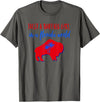 Buffalo Transplant Shirts For All Just A Buffalo Girl in A Florida World T-Shirt - Asphalt Grey