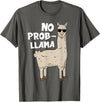 Funny Llama Gift Llama Lover Accessories & Stuff Funny Llama Design For Men Women Kids Llama Alpaca Animal T-Shirt - Asphalt Grey