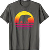 Bear Accessories & Clothing Gifts Women Men Kids Bear Retro Style Vintage T-Shirt - Asphalt Grey