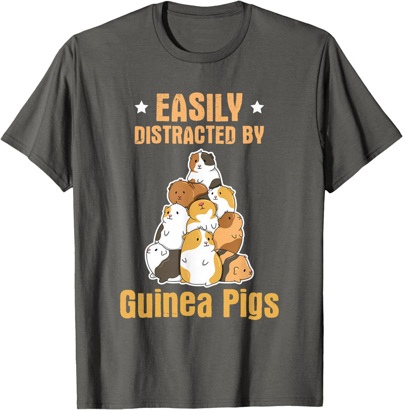 Fluff Lover Quote Guinea Pig Quote for a Guinea Lover T-Shirt - Asphalt Grey