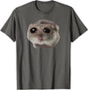 Sad Hamster Meme T-Shirt - Asphalt Grey