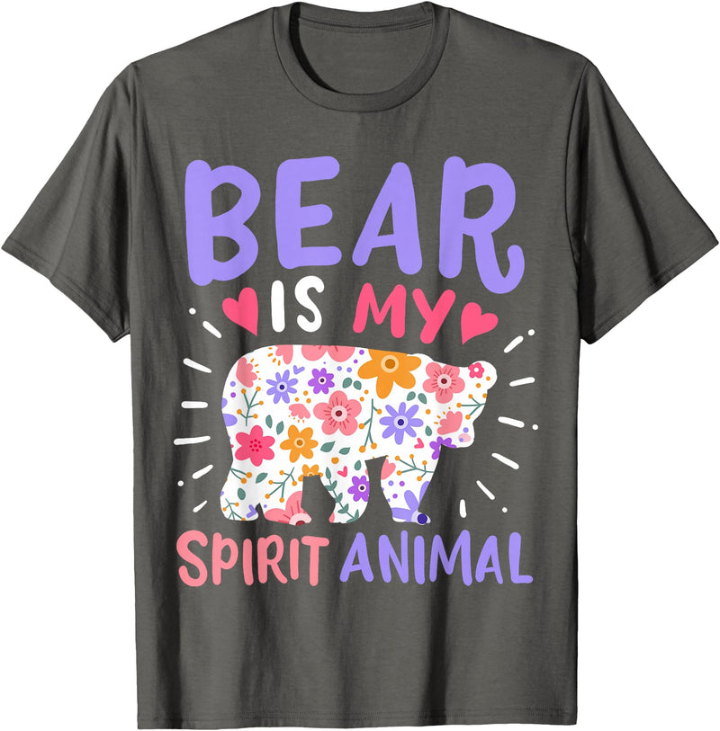 Bear Is My Spirit Animal Bear Spirit Animal T-Shirt - Asphalt Grey