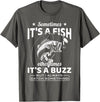 BCC Fishing Fisherman Angler Fish Lover Graphic Always Catch Something Fishing Angler Fisherman Fish Hunter T-Shirt - Asphalt Grey