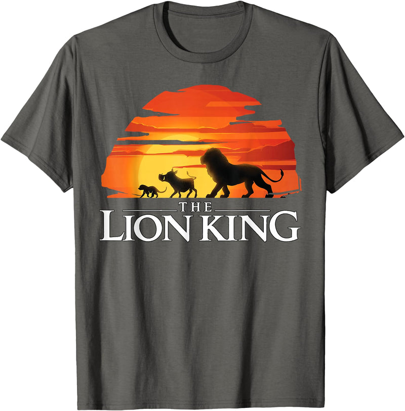 Disney Lion King Sunset T-Shirt - Asphalt Grey